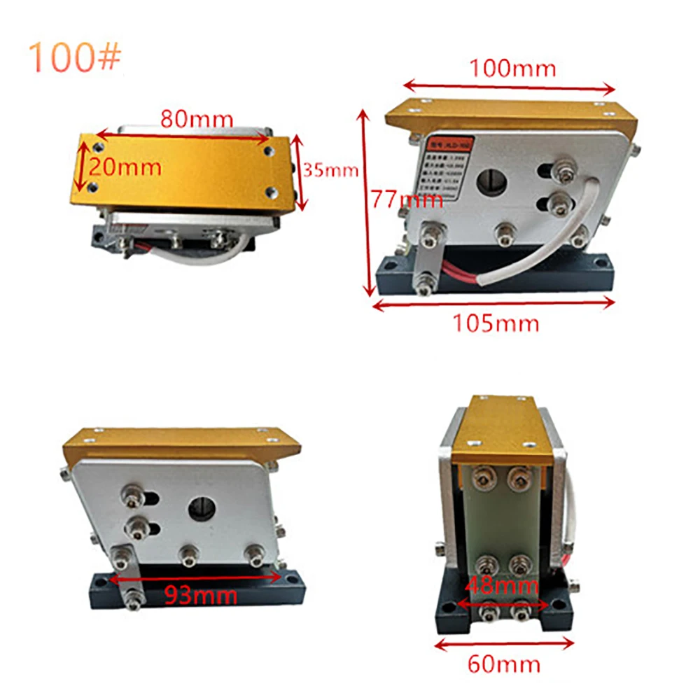 Imagem -02 - Alimentador Linear para Placa Vibratória Alimentação Direta por Vibração 100 mm Alimentador de Choque Vibratório 220v