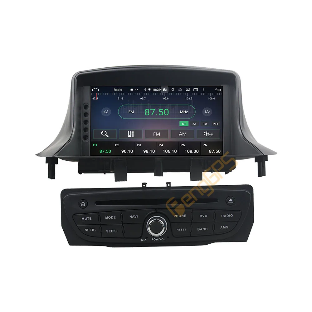 For Renault Megane 3 Fluence 2009 - 2015 Android Car Radio Stereo Multimedia DVD Player 2 Din Autoradio GPS Navigation PX6 Unit