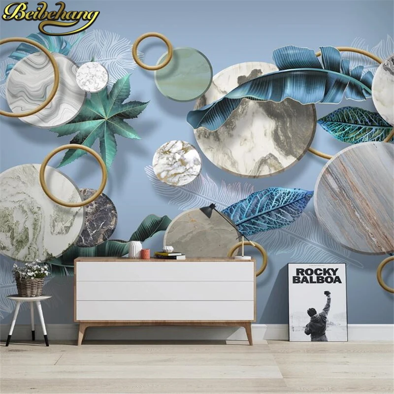 

Фотообои на заказ для гостиной, имитация мрамора, роскошный декор для дома, настенные наклейки для ТВ-зоны