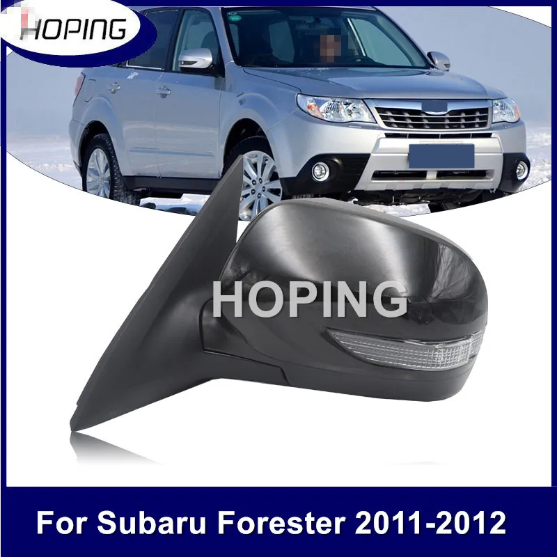 Hoping Side Mirror For Subaru Forester 2011 2012 Outside Rearview Mirror Assy Heated LED Turn signal Folding 9Pins