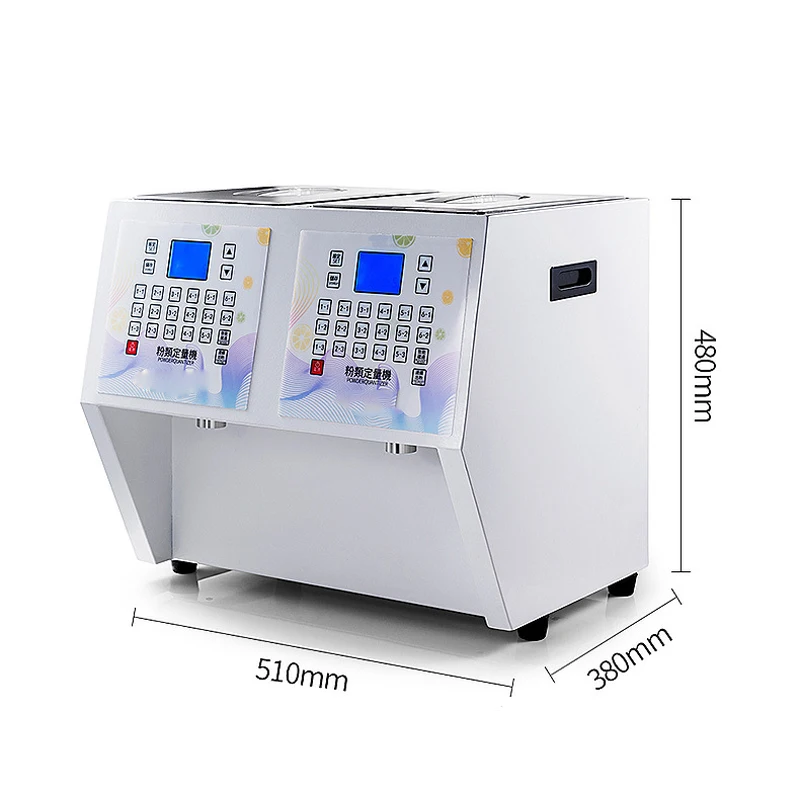 

RC-7000 Two-Cylinder Commercial Fruit Powder Dosing Machine Milk Powder Type 3.5L+3.5L Non-Dairy Creamer Creamer Powder