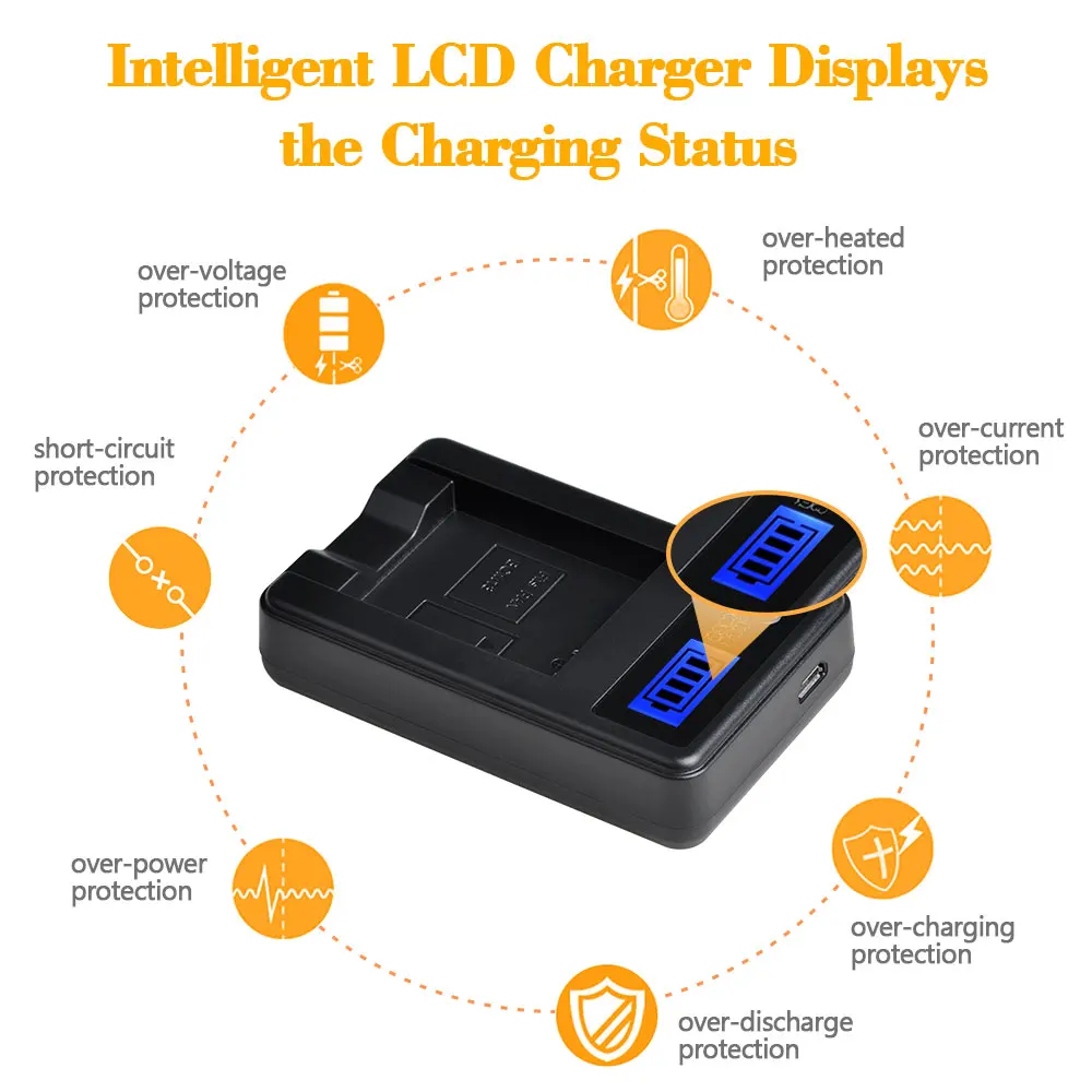 DMW-BCM13 DMW-BCM13E DMW-BCM13PP Battery LCD USB Charger For Panasonic Lumix DC-TS7 DMC-FT5 DMC-LZ40 DMC-TS5 DMC-TZ37 DMC-TZ40