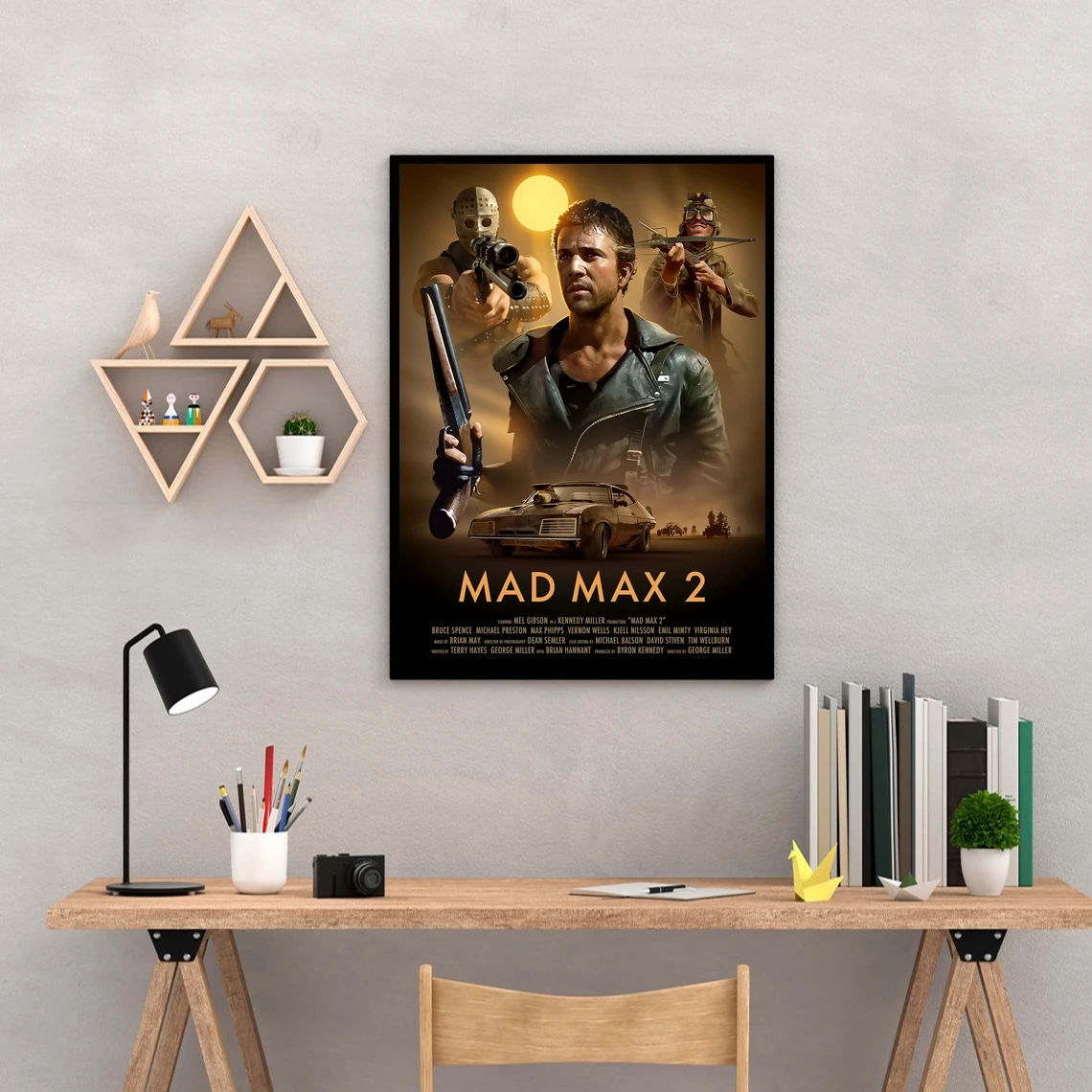 Mad Max 2 Movie Poster Canvas Art Print Home Decoration Wall Painting ( No Frame )