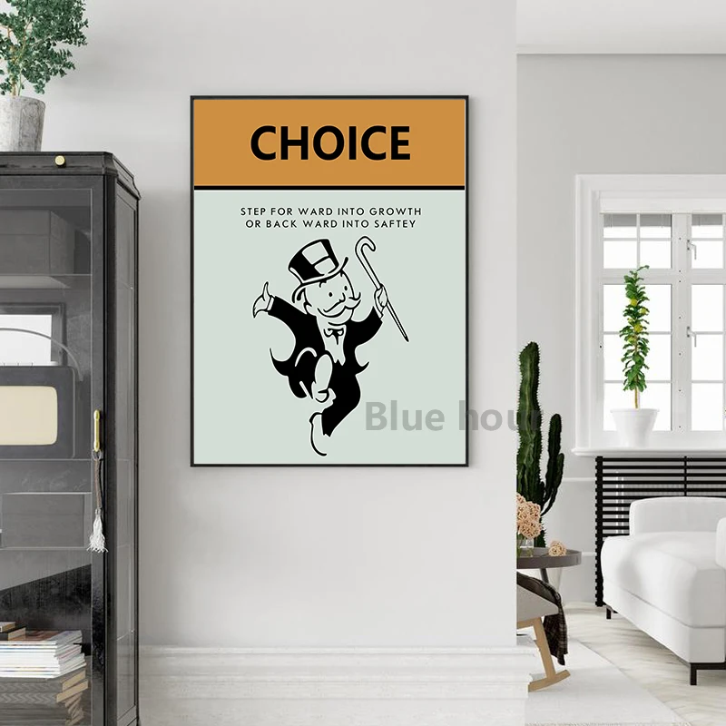 Monopoly Collection Board Game Posters and Prints Gaming Room Wall Art Pictures Decoration Canvas Painting Office Home Decor