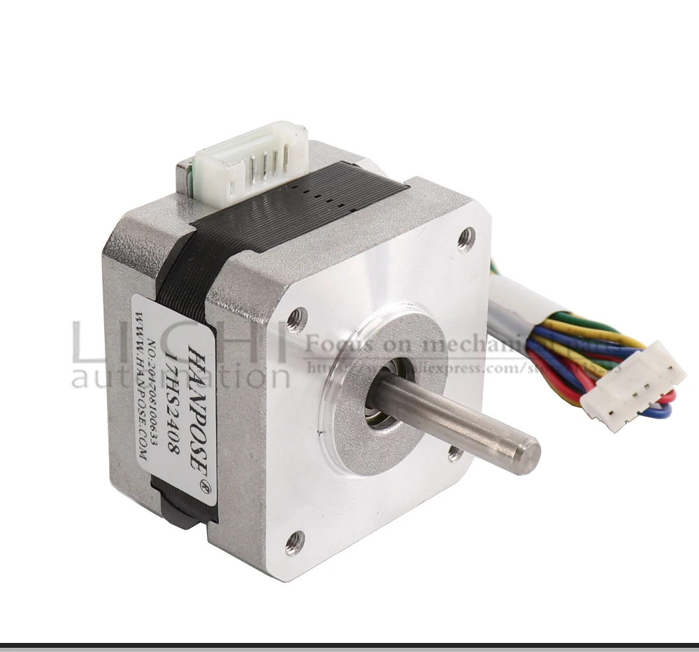 Hochdrehmoment-Zertifizierter 17HS2408 4-Leiter 42 Motor 42BYGH 0,6A 12N.CM CNC Laser- und 3D-Drucker-Motor Nema17 Schrittmotor – Detail 14