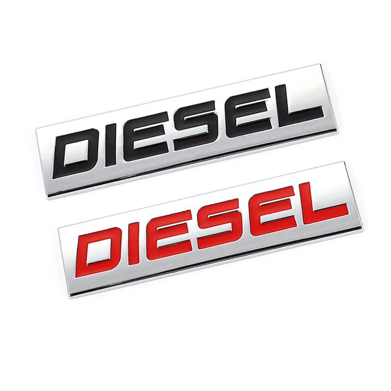 Car Sticker Diesel Logo Emblem Badge 3D Metal Car Decals for Seat BMW Audi Jeep Honda Ford Opel Passat Peugeot KIA Car Styling