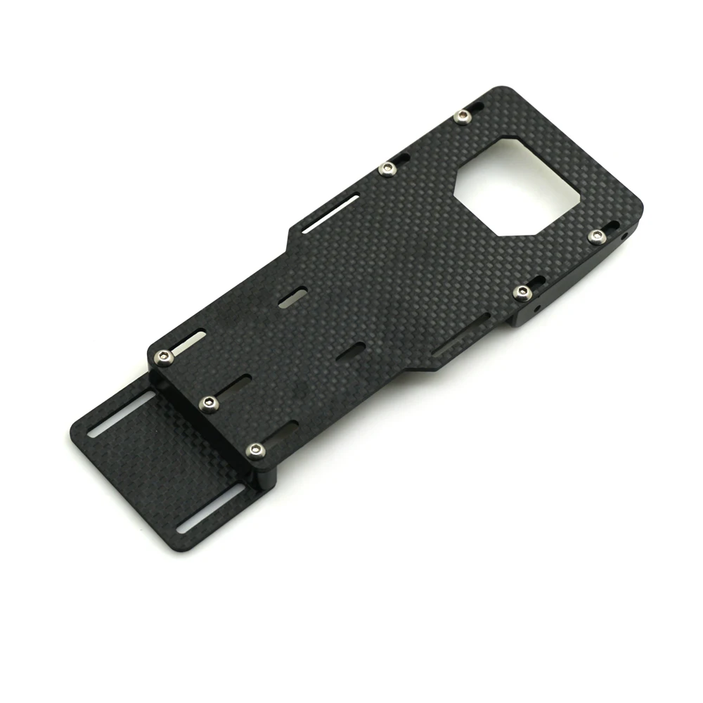 AXSPEED Carbon Fiber Center Battery Mounting Plate for Axial SCX10 II 90046 90047 1/10 RC Crawler Car Model Upgrade Parts