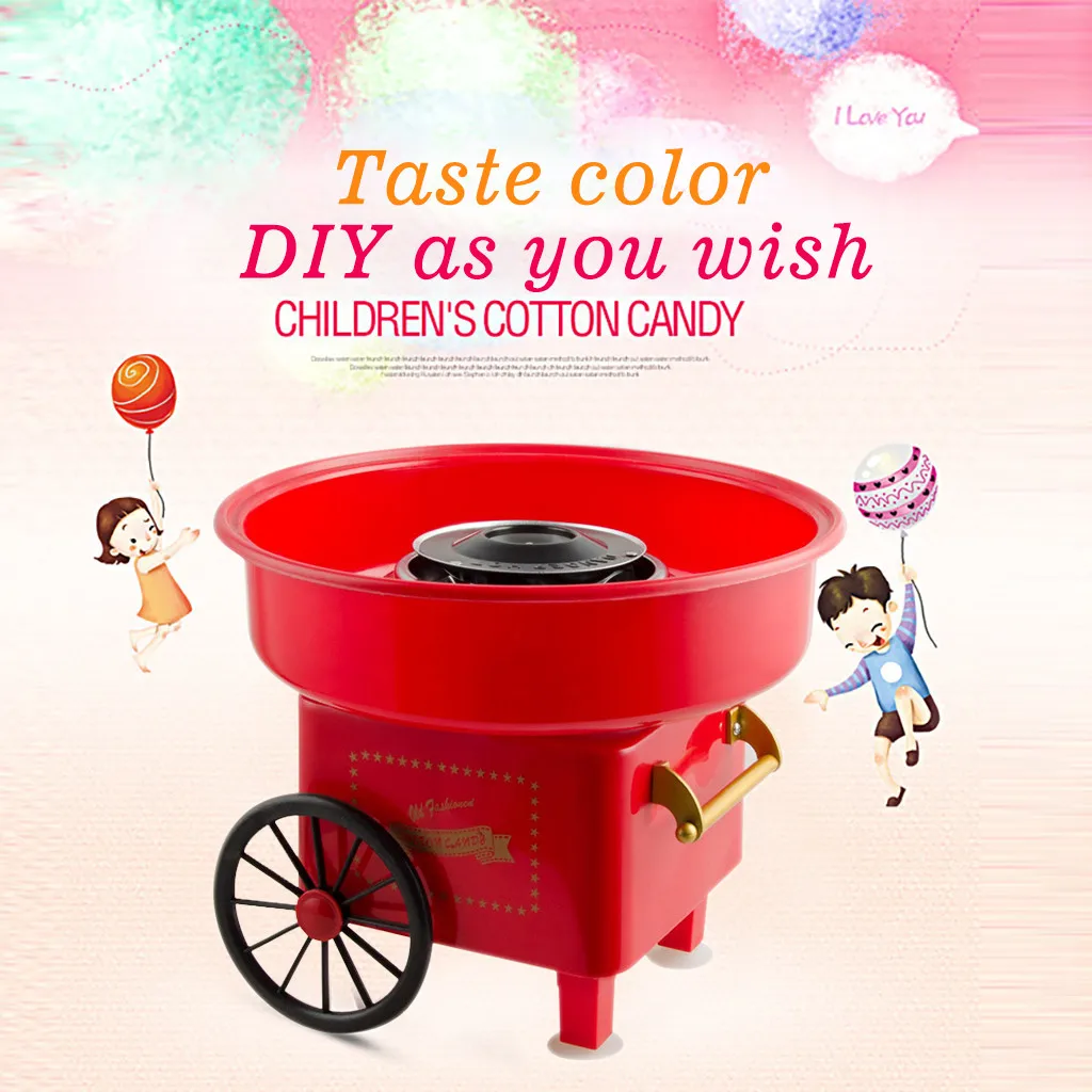 Electric Diy Sweet Cotton Candy Maker Portable Cotton Sugar Floss Machine Mini Marshmallow Machine Christmas Kids Gift Dropship