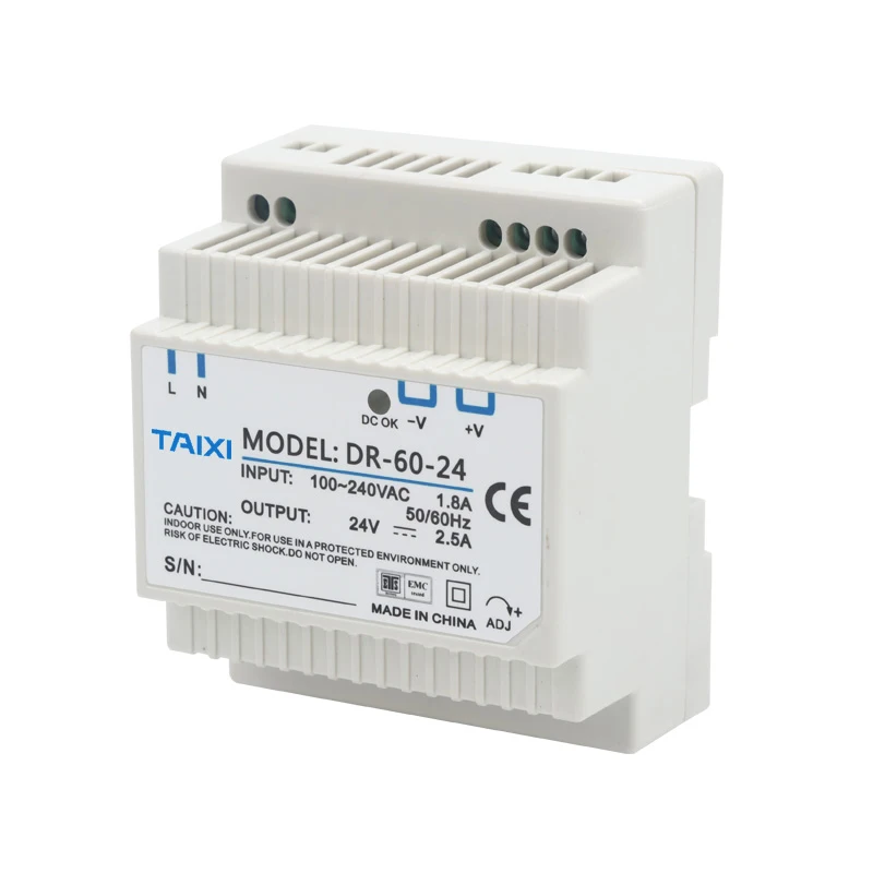 DIN Rail Type Mounting Switching Power Supply Source Transformer AC110V 220V 230V To DC 5V 12V 24V 36V SMPS Distribution Box Use