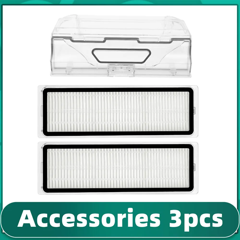 صندوق غبار فلتر Hepa ل شاومي Mi روبوت فراغ ممسحة 1C / 1T / Dreame F9 روبوت مكنسة كهربائية قطع الغيار ملحق مرفق