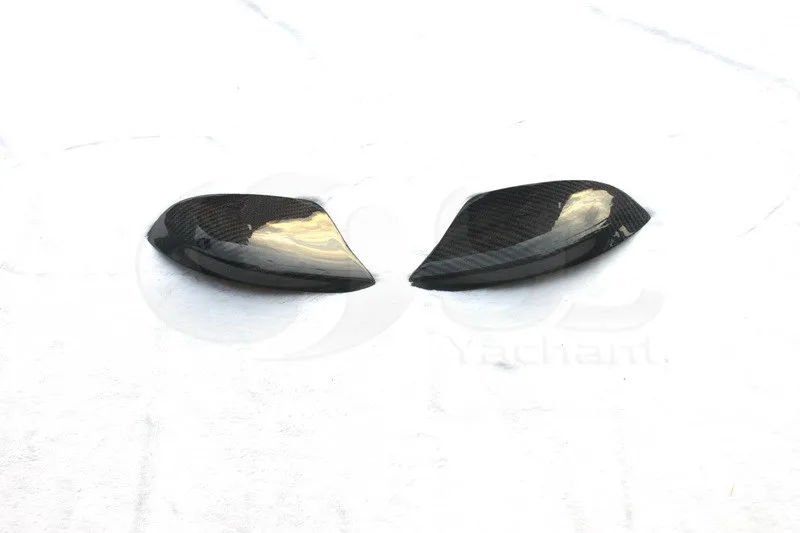 Car-Styling Full Carbon Fiber Side Mirror Caps 2Pcs Fit For 2008-2015 R35 GTR GTR-R35 CBA DBA VS Style Side Mirror Under Cover