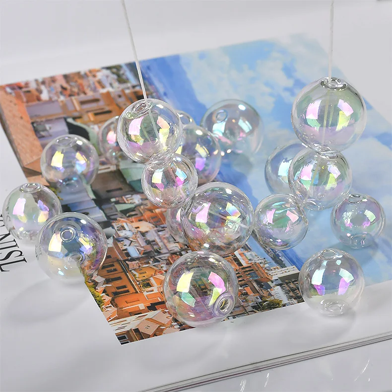 

Stained Transparent glass beads 14mm/16mm/18mm round shape diy jewelry earring/garment accessory