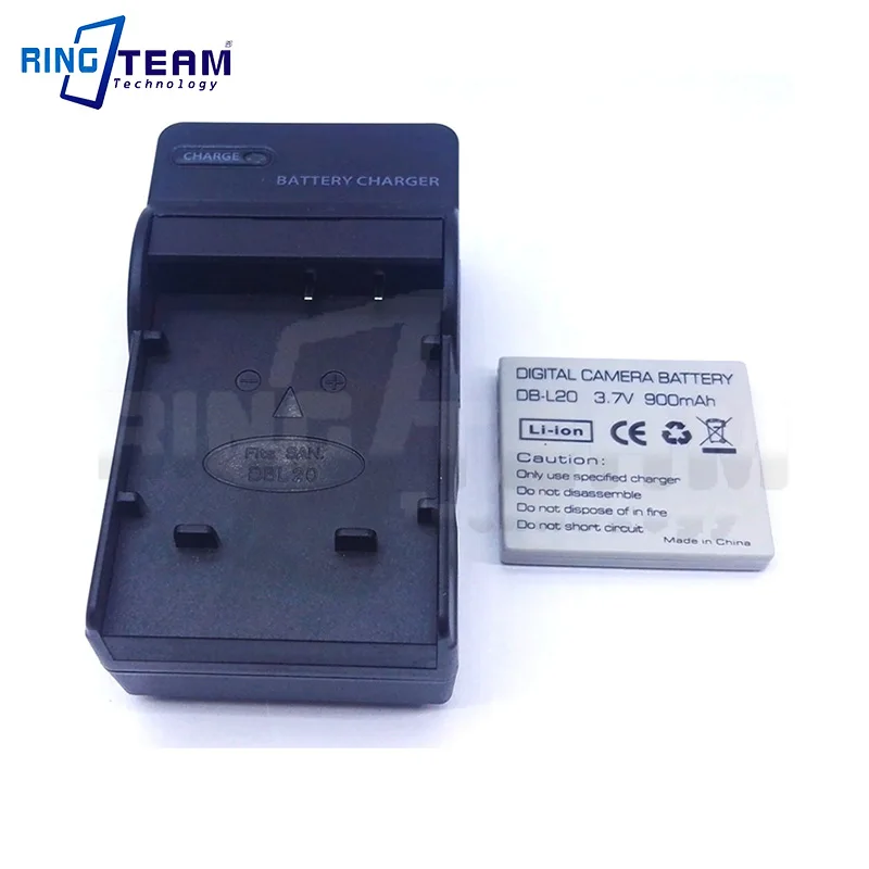 Sanyo Xacti 디지털 카메라 캠코더 VPC C4D C4N C4L C40 E6U E6EX E60 E7 S7 J4 C1 DB-L20 리튬 배터리 및 충전기