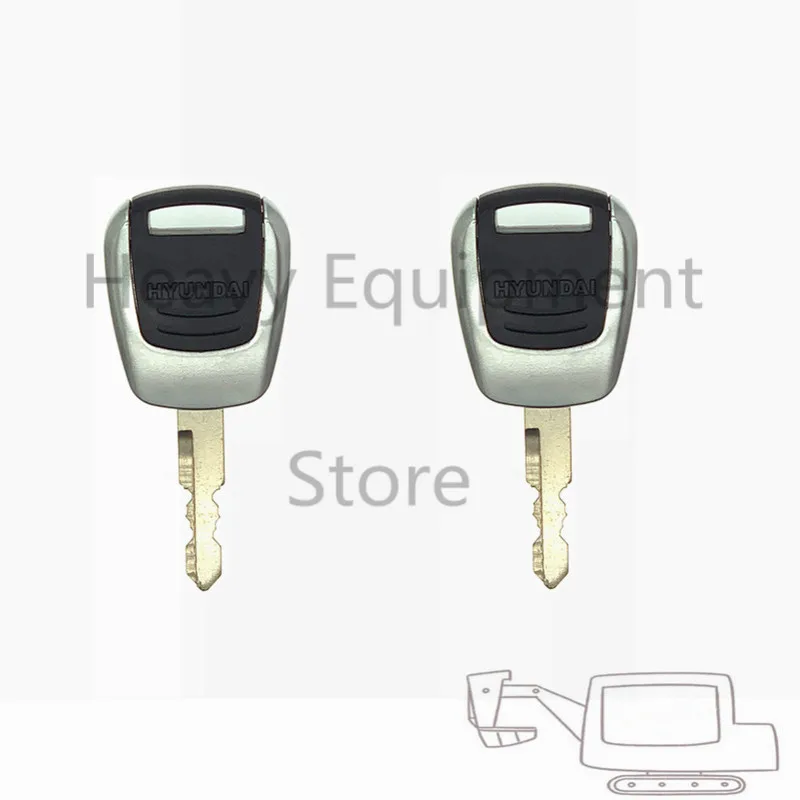 

2 PCS R-9 Key For Hyundai excavator loader New Machine hyundai-9 key