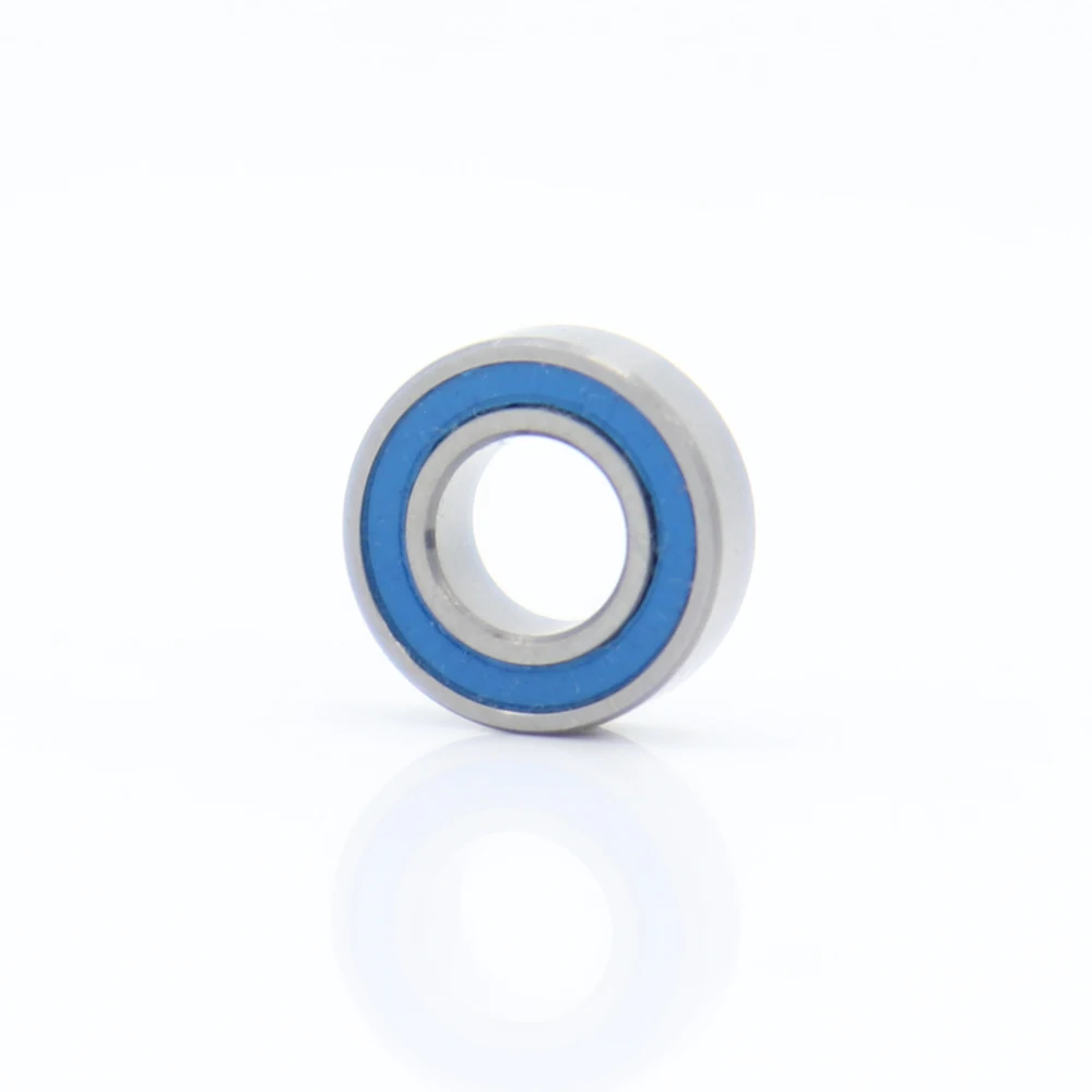 FUSHI R166-2RS Bearings Blue Sealed 3/16"x3/8"x1/8" Inch  6Pcs ABEC-3 R166RS Shaft Ball Bearing R166 For Hobby RC Car Truck