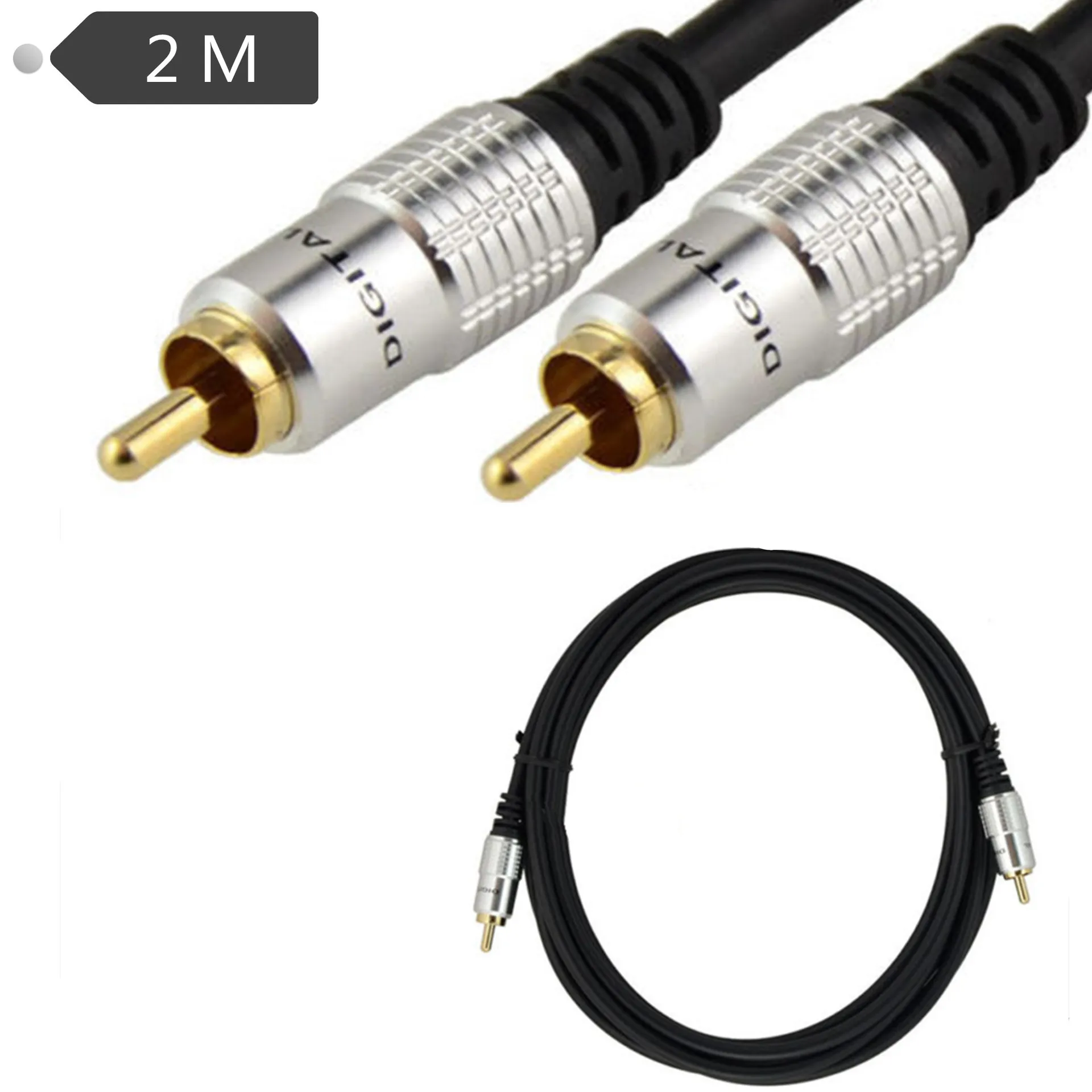 RCA to RCA Cable Video Audio Coaxial Cable Stereo Digital RCA Connector for TV DVD Amplifier Hifi Subwoofer Cable 1m 2m 3m 5m