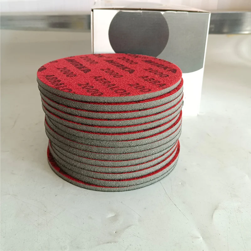 6 pollici 150mm spugna bagnata asciutta carta vetrata disco posteriore velluto 3000/5000 grana utensili abrasivi per la macinazione di carta vetrata mirka