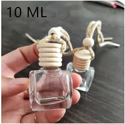 

4ML 6ML 8ML 10ML Top Grade New Style Crystal clear Empty Bottles Car Perfume Pendant Essential Oil Bottles Parfume Containers