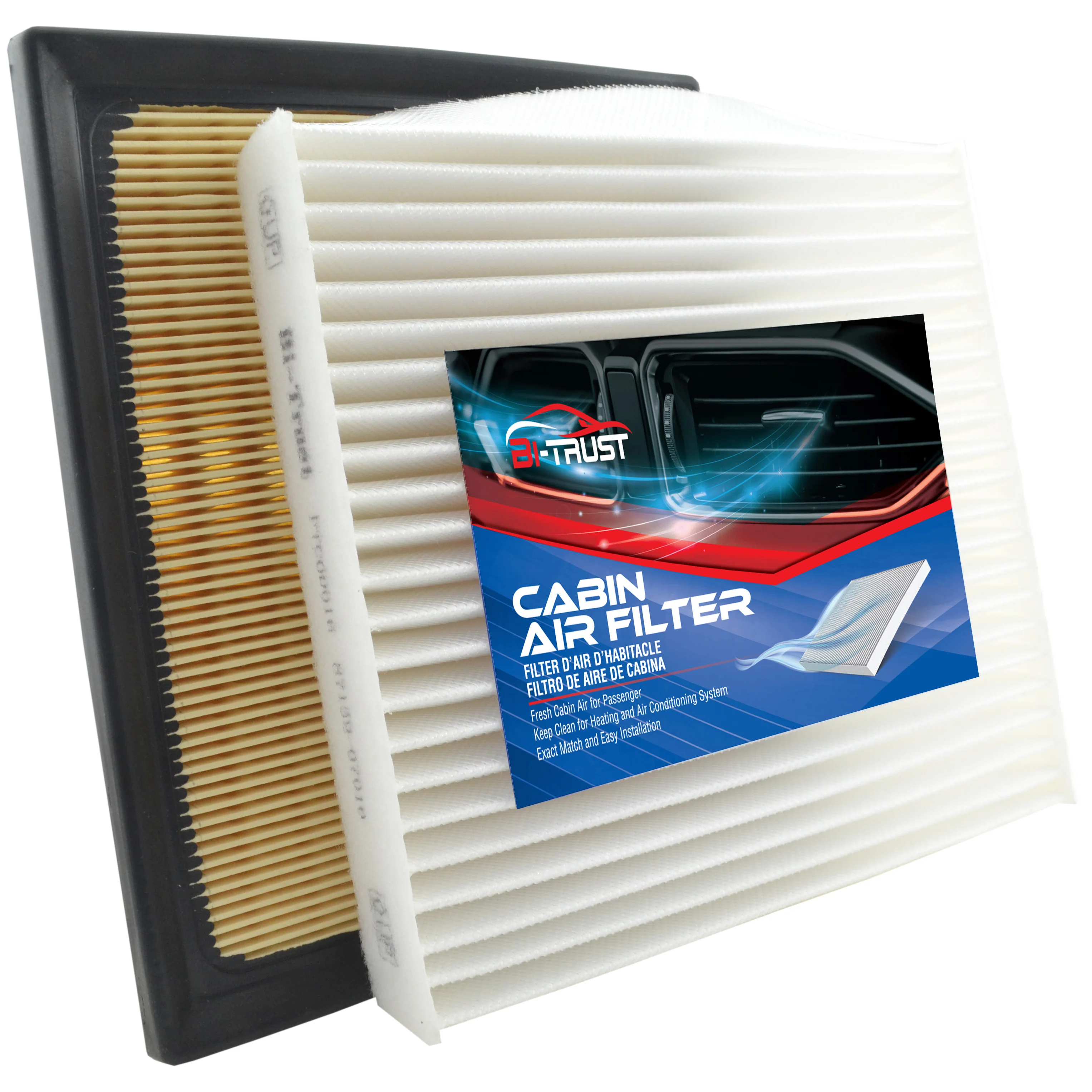 Replacement Engine & Cabin Air Filter Set for Toyota Prius V L4 1.8L/Toyota RAV4/Lexus NX300H/Lexus CT200H