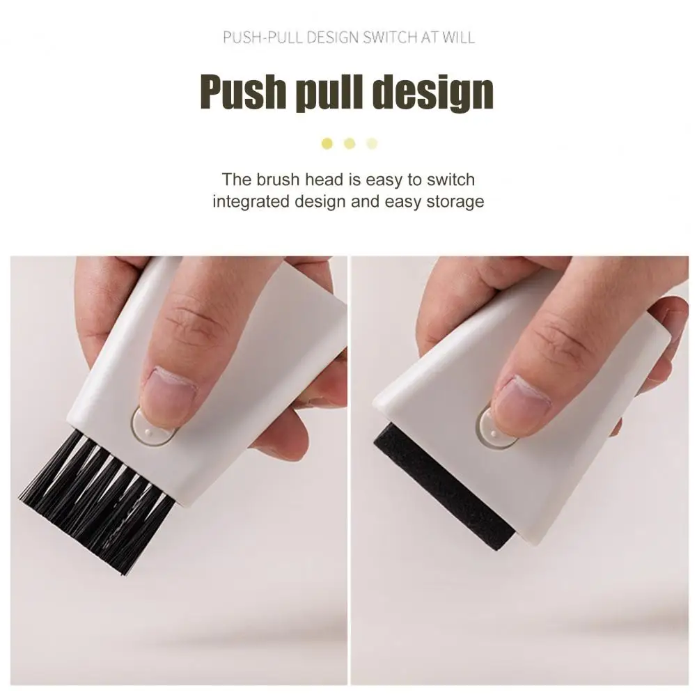 Moisture-proof Useful Ergonomic Design Laptop Cleaner Brush Sturdy Laptop Cleaner 2-In-1 for Smudges