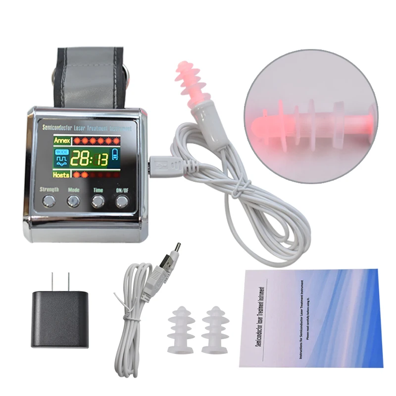 650nm Diode Physiotherapy Apparatus Laser Therapy LLLT for Diabetes Hypertension High Blood Rhinitis Treatment Laser Wrist Watch