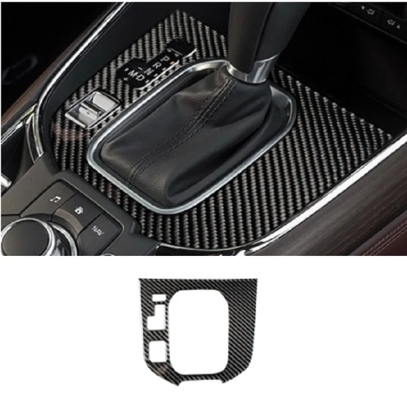 

Carbon Fiber Car Gear Shift Panel Frame Cover Gear Box Stickers For Mazda CX-9 CX9 2016-2020 LHD & RHD