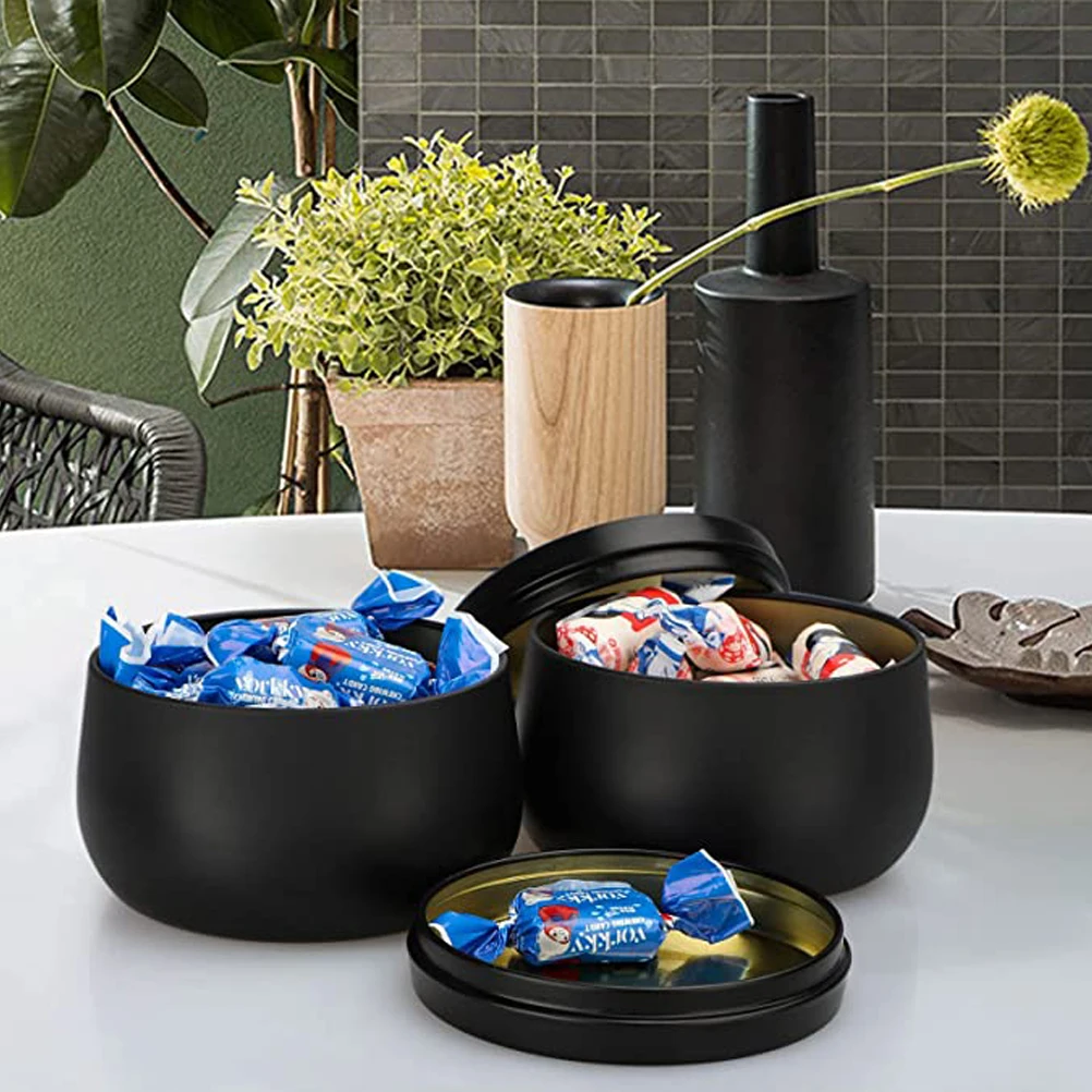 12 barattoli di candele in met - Black Tin Candle recensione e prezzo