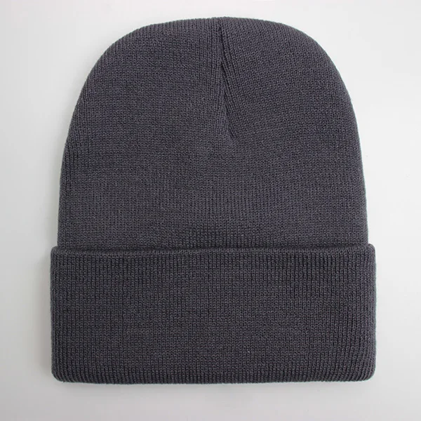 Solid Unisex Beanie Autumn Winter Wool Blends Soft Warm Knitted Cap Men Women SkullCap Hats Gorro Ski Caps 24 Colors Beanies, image 7