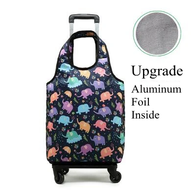 Rolling Luggage  Bag Women hand Luggage Bag Women Shopping Bag  Travel Trolley Shoulder Bag  on wheels Grocery Trolley Bag