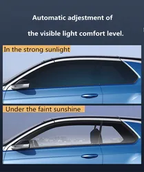 Sunice 1.52x0.8m Smart Changed VLT75%-40% Car Window Photochromic film 3mil Nano Ceramic Solar Tint car accessories Summer use