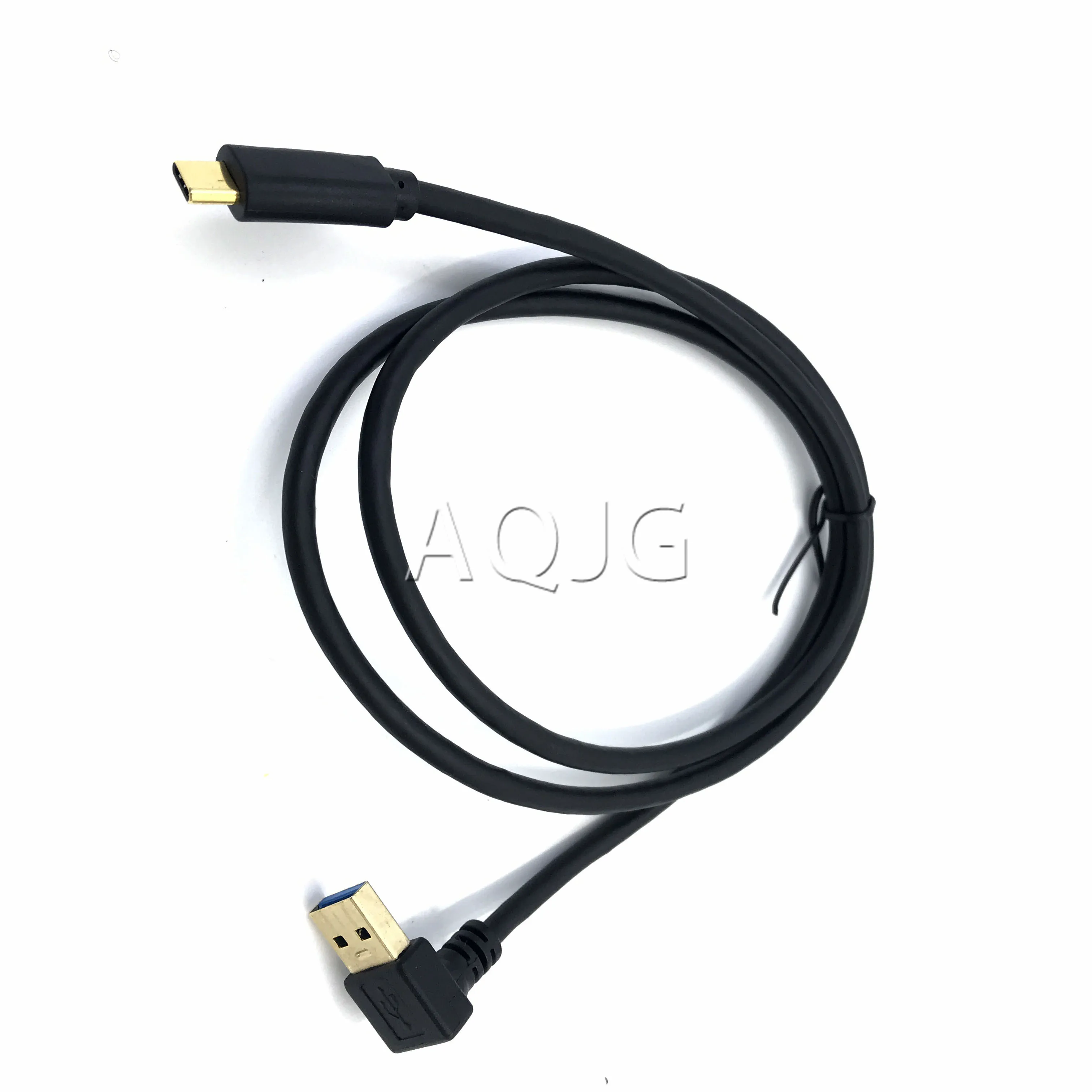 80cm USB Type C 90dergee  to USB3.0 Charging Sync Cable 3A USB C Cable for Galaxy Note 8 S8 Plus Huawei mate 20 Xiaomi N220