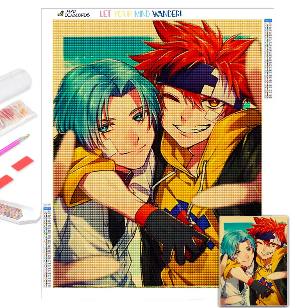 DIY 5D Diamond Painting Skateboard Boy Anime Picture Mosaic Diamond Embroidery Cross Stitch Set Home Decoration aлмазная mозаика