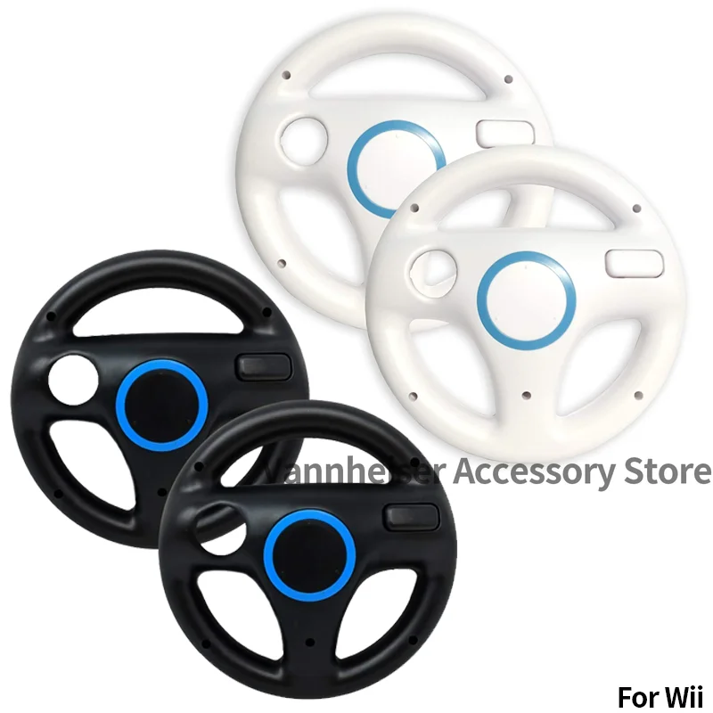 2 Pack Steering Wheel for WII Controller Racing Wheel Mario Kart Game Controller Wheel for Nintendo Wii Remote Accessories