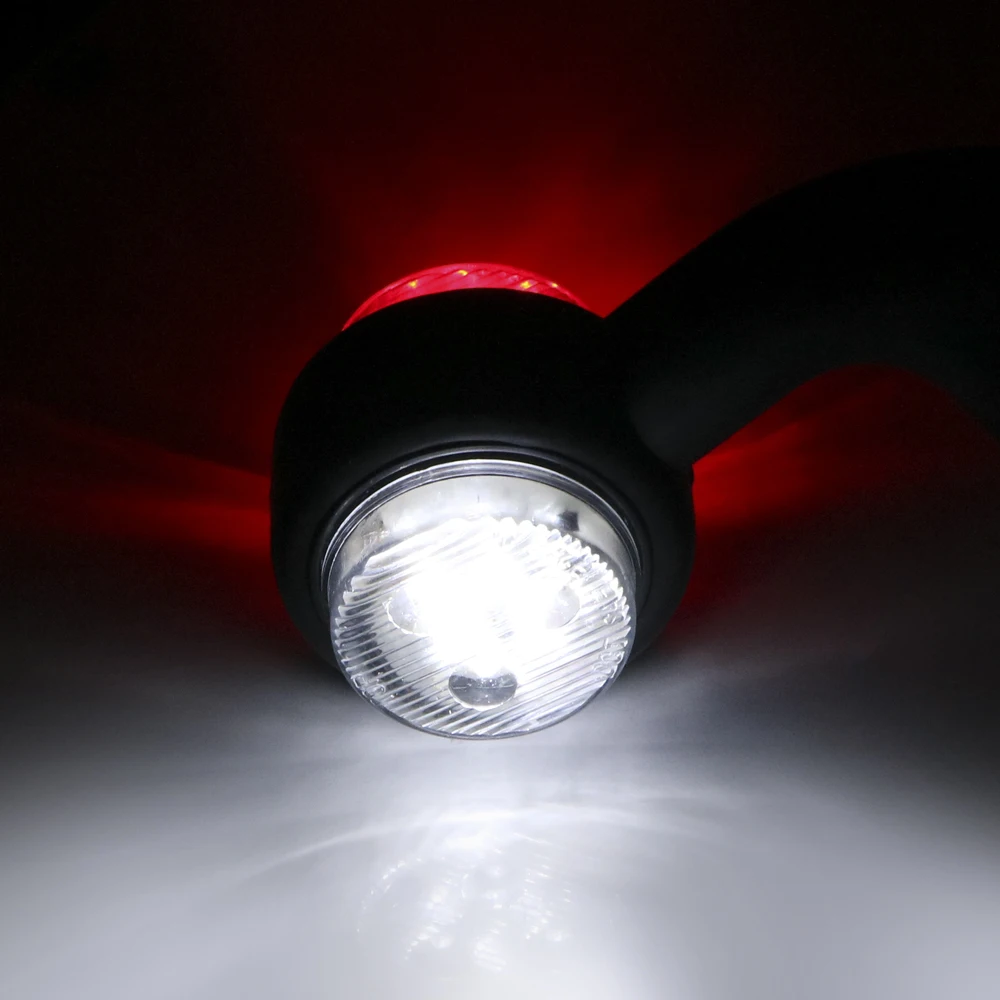 12/24V LED Bên Cột Mốc Đèn Xe Tải Đèn Xe Kéo Chỉ Báo Phanh Đuôi Hội Họa Tiết Rằn Ri Nét Ta 016RAR Dành Cho Các Loại Xe Hạng Nặng nhiệm Vụ Văn Xe Tải