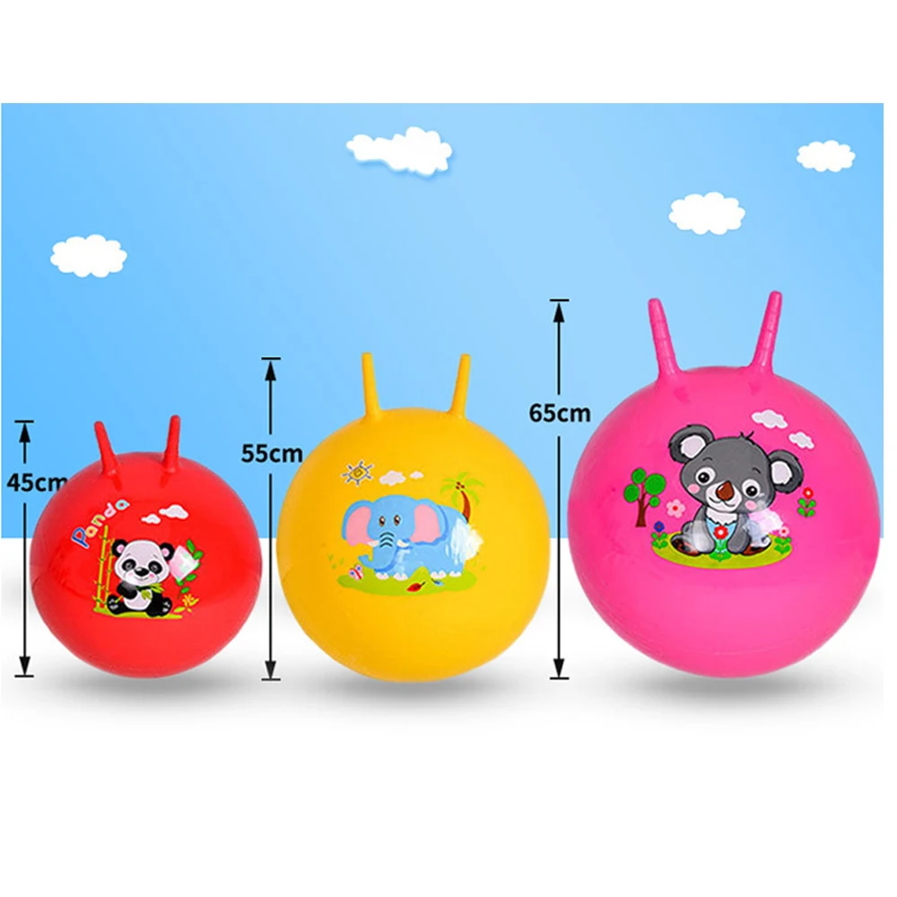 65Cm Kids Space Hopper Bouncing Balls Balance Exercise Educational Outdoor Sports Toys Kindergarten Jump Games Ball Randomcolor