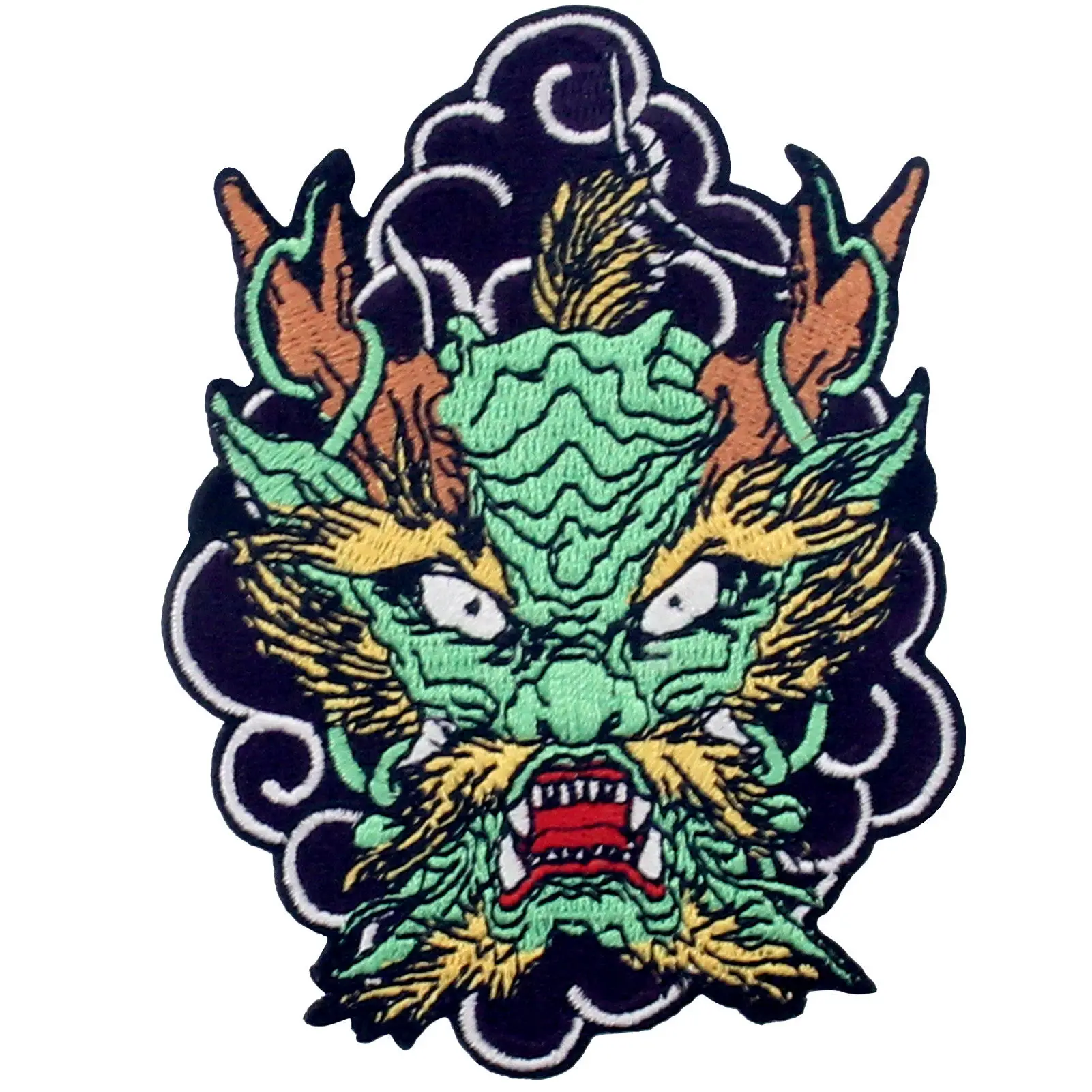 Embird wyszywana aplikacja naszywki na odzież Dragon ceo-friendly Handmade 3D Patch Military