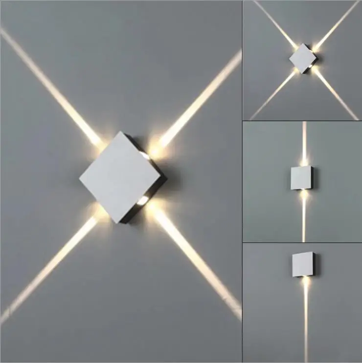 Led Wall Lamp Bedside Lamp Bedroom Living Room Wall Lamp Modern Simple Creative Corridor Hotel Cross Star Wall Light AC85-265v