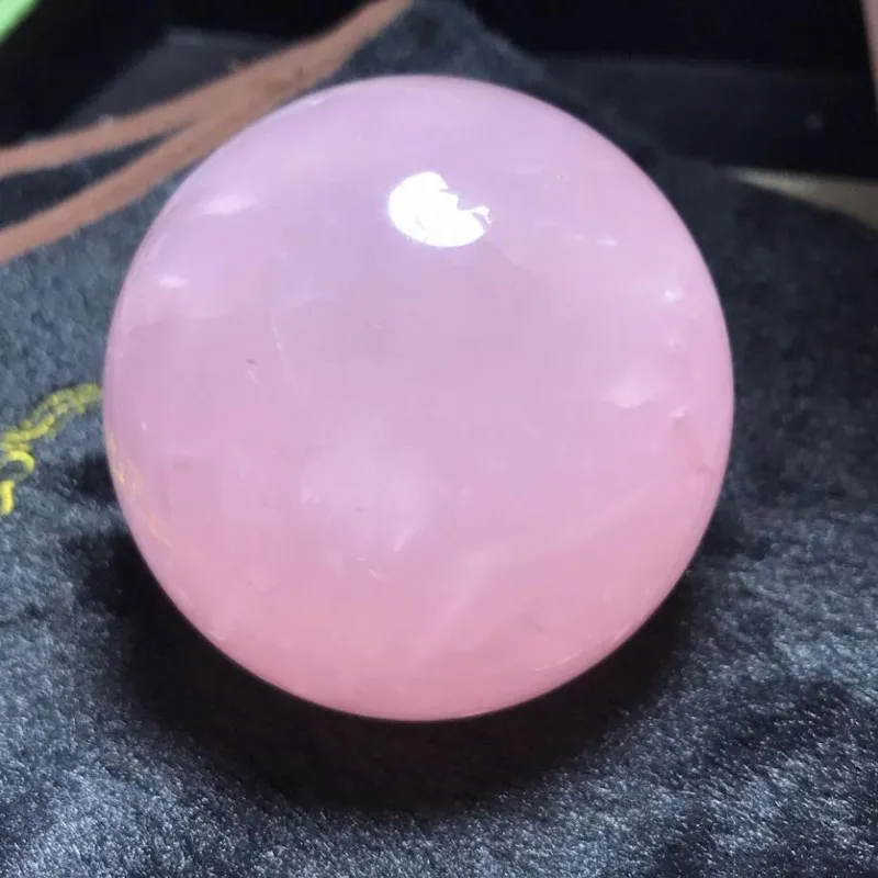 

Rose quartz crystal ball natural stone and minerals healing gemstones reiki feng shui modern home decor