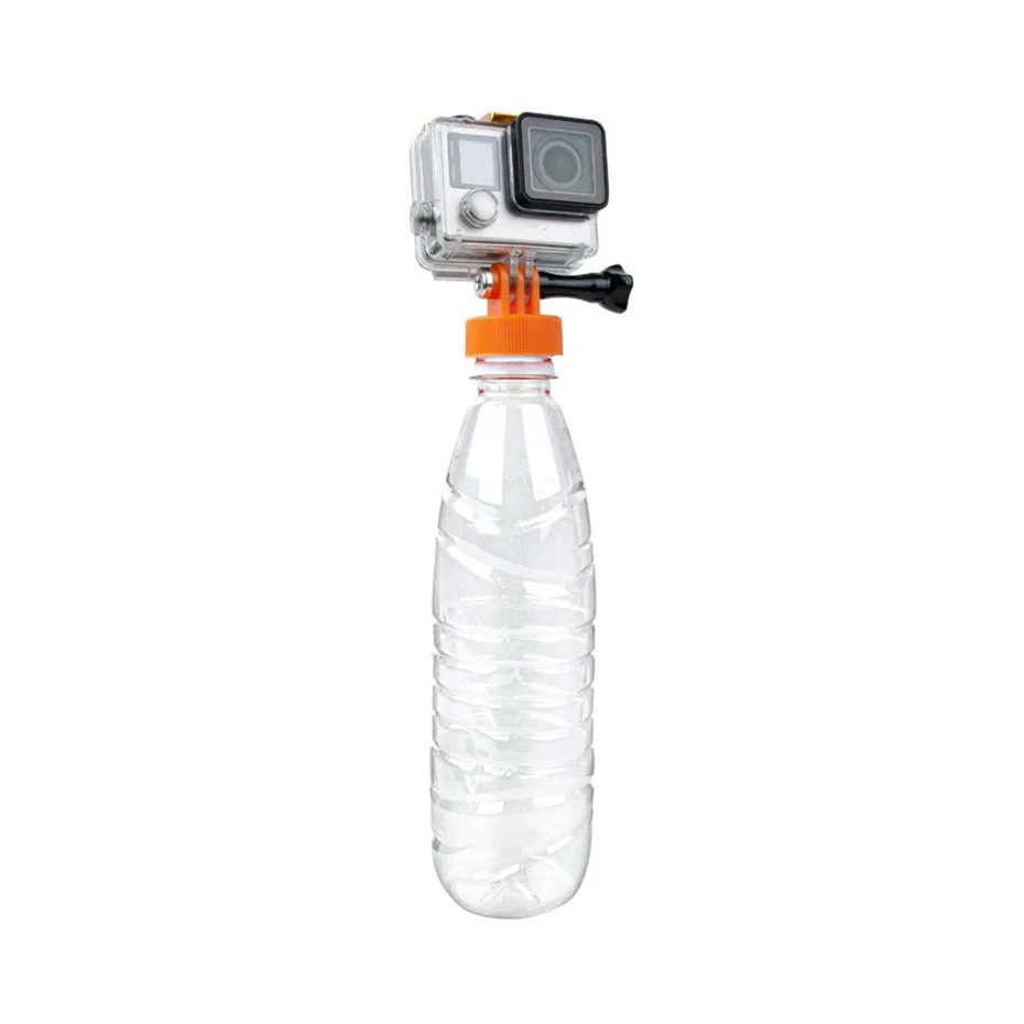 Diameter 37mm Water Bottle Connector Monopod Tripod Surfing Plastic Bottle Mount Adapter Connector for Gopro YI OSMO Sjcam
