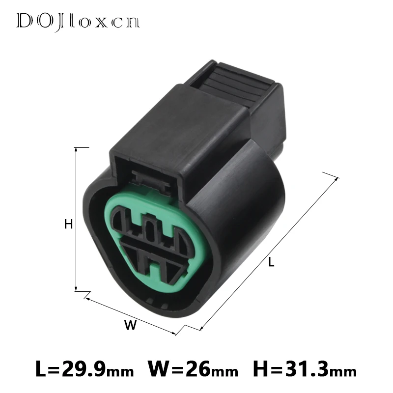 1/5/10/20/50 Sets 3 Pin Waterproof Electrical Auto Black Connector Plug Automotive Kum Wiring Socket PB621-03020 PB625-03027