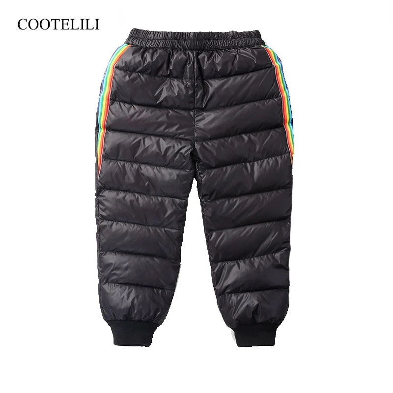 

COOTELILI Kids Boys Winter Pants Warm Toddler Clothes Teen Girls Pants Warm Soft Trousers For Children Kids Trousers