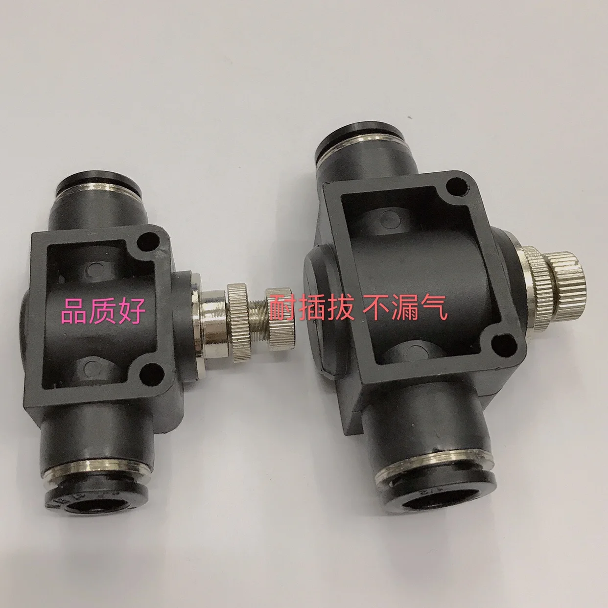 High quality British system air pipe Quick adapter Flow control valve SCF1/4 pipeline speed regulating valve one-way throttle