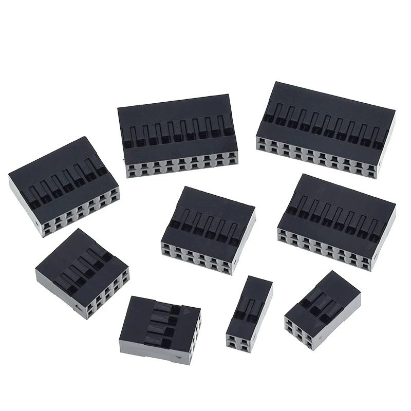 Für DuPont-Drahtgehäuse aus Kunststoff, 2,54 mm, zweireihig, für DuPont-Drahtsteckverbinder 2P/3P/4P/5P/6P/7P/8P/9P/10P, Gehäuse für 2*4-polige/2*5-polige Steckverbinder – Detail 4