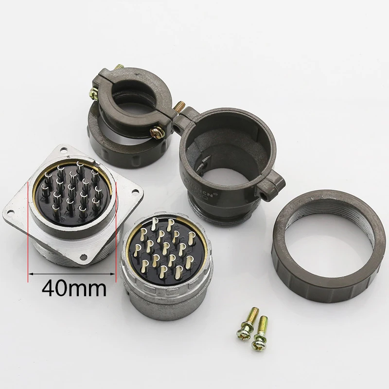 Aviation Plug Socket Round Connector P40 Series 3.9.14.16 Core Diameter 40MM