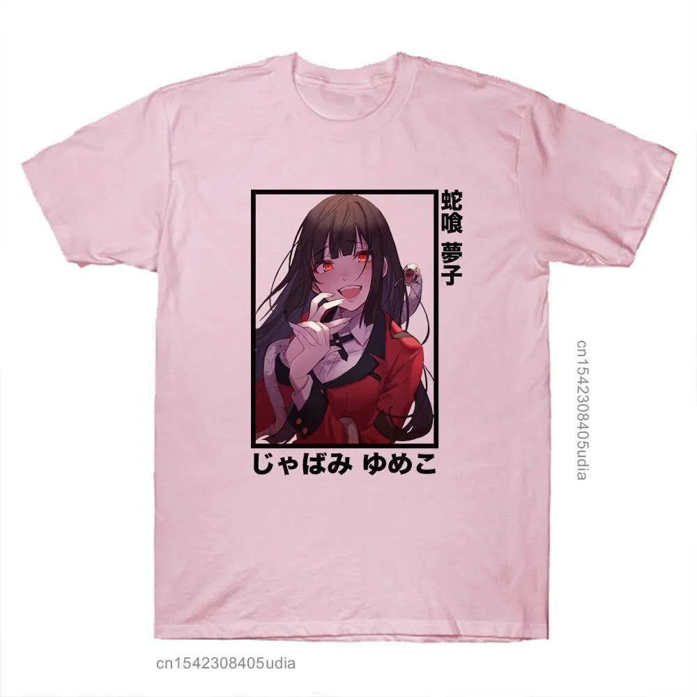 Unisex Jabami Yumeko Harajuku T-Shirt Kakegurui Anime Loose Short Sleeve Cool Men Women Tshirt Fast Ship