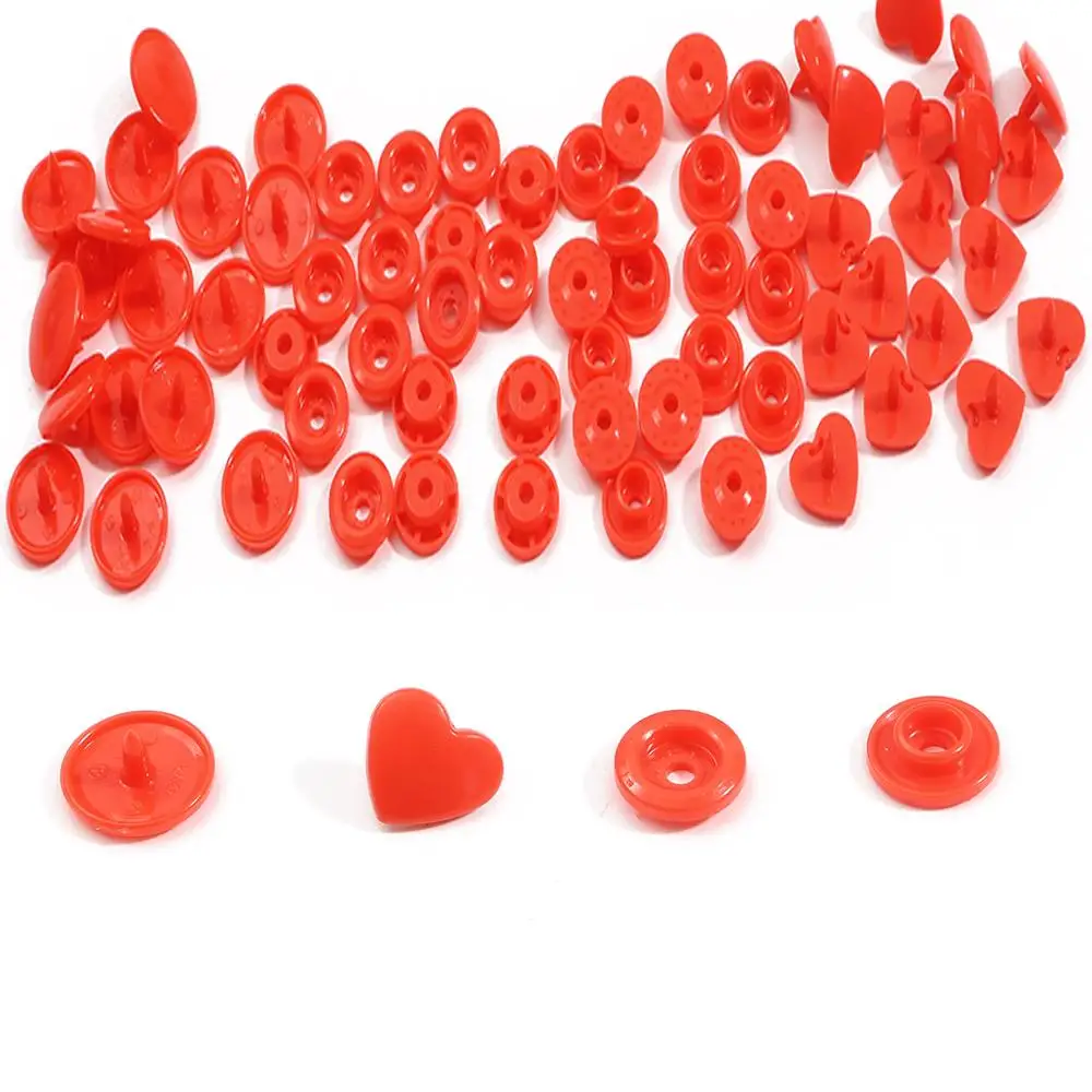 Colorful Buttons KAM Star Heart Resin Buttons Fastener Snap Buttons for Baby Cloth Sewing Garment Accessories