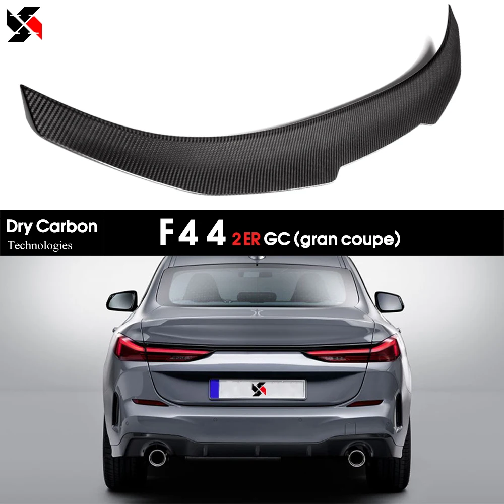 Autoclave Real Dry Carbon Fiber Rear Trunk Spoiler 3*3 Deck Boot Wing Spoiler For BMW F44 2 Series 4 Door Gran Coupe 2020 - 2025