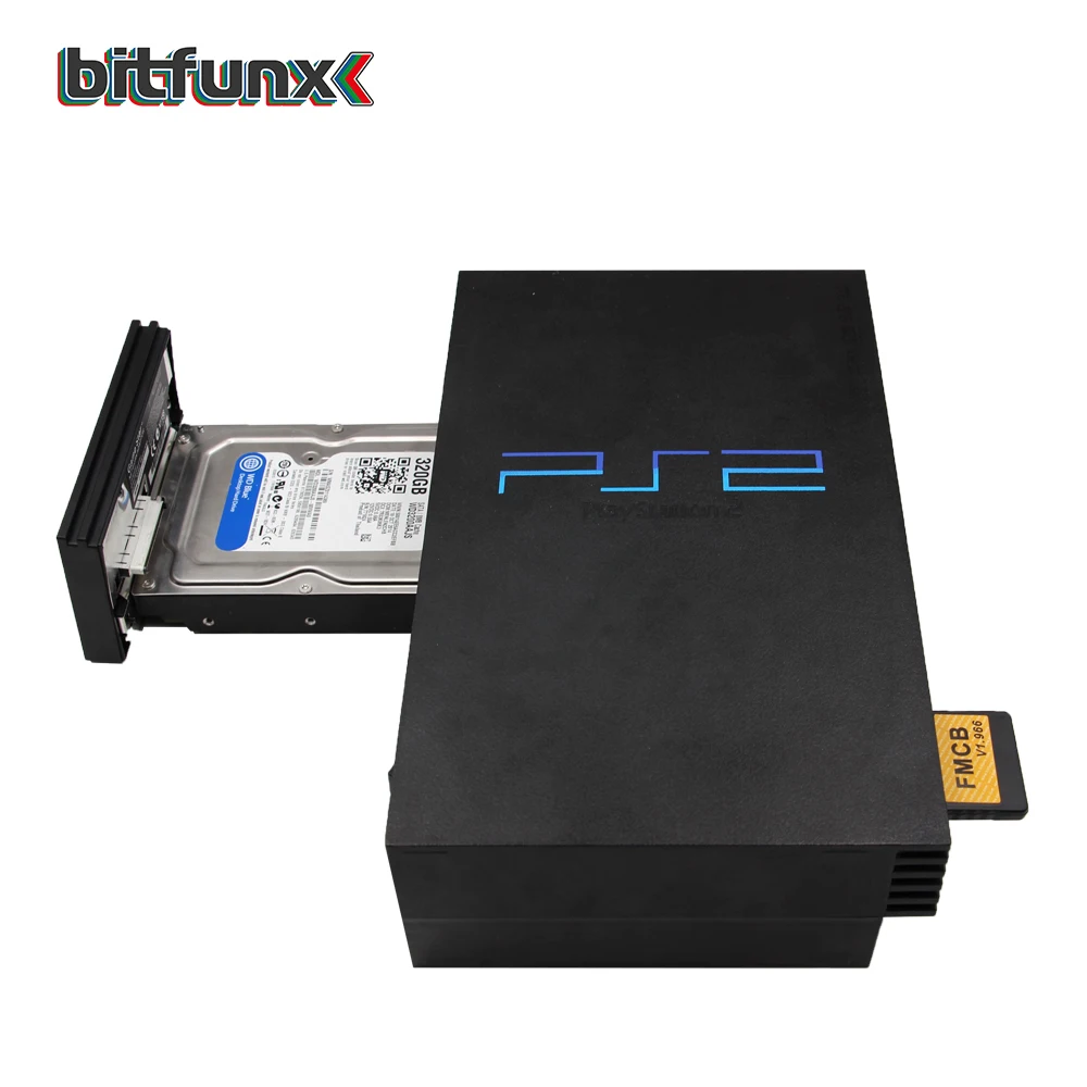 Bitfunx Scheda di memoria McBoot V1.966 gratuita da 8 MB/16 MB/32 MB/64 MB per console PS2 Fat