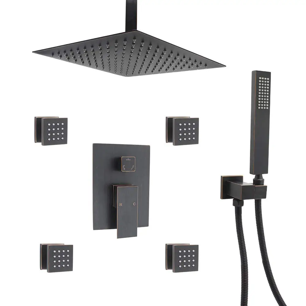 shower System Ceiling Shower Faucet Set with 12