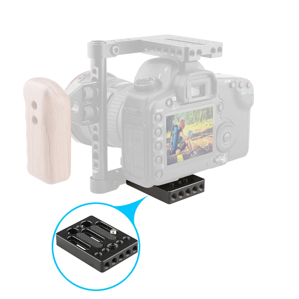 CAMVATE Camera Baseplate Quick Release Plate WIth 1/4\